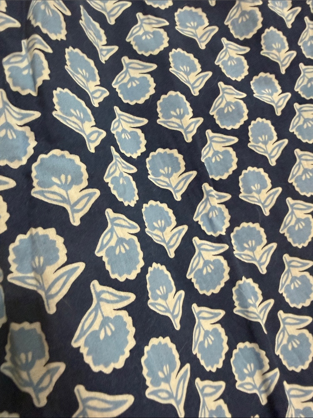 J. Crew Navy and Light Blue Floral Maxi Dress - Size M - Picture 2 of 5